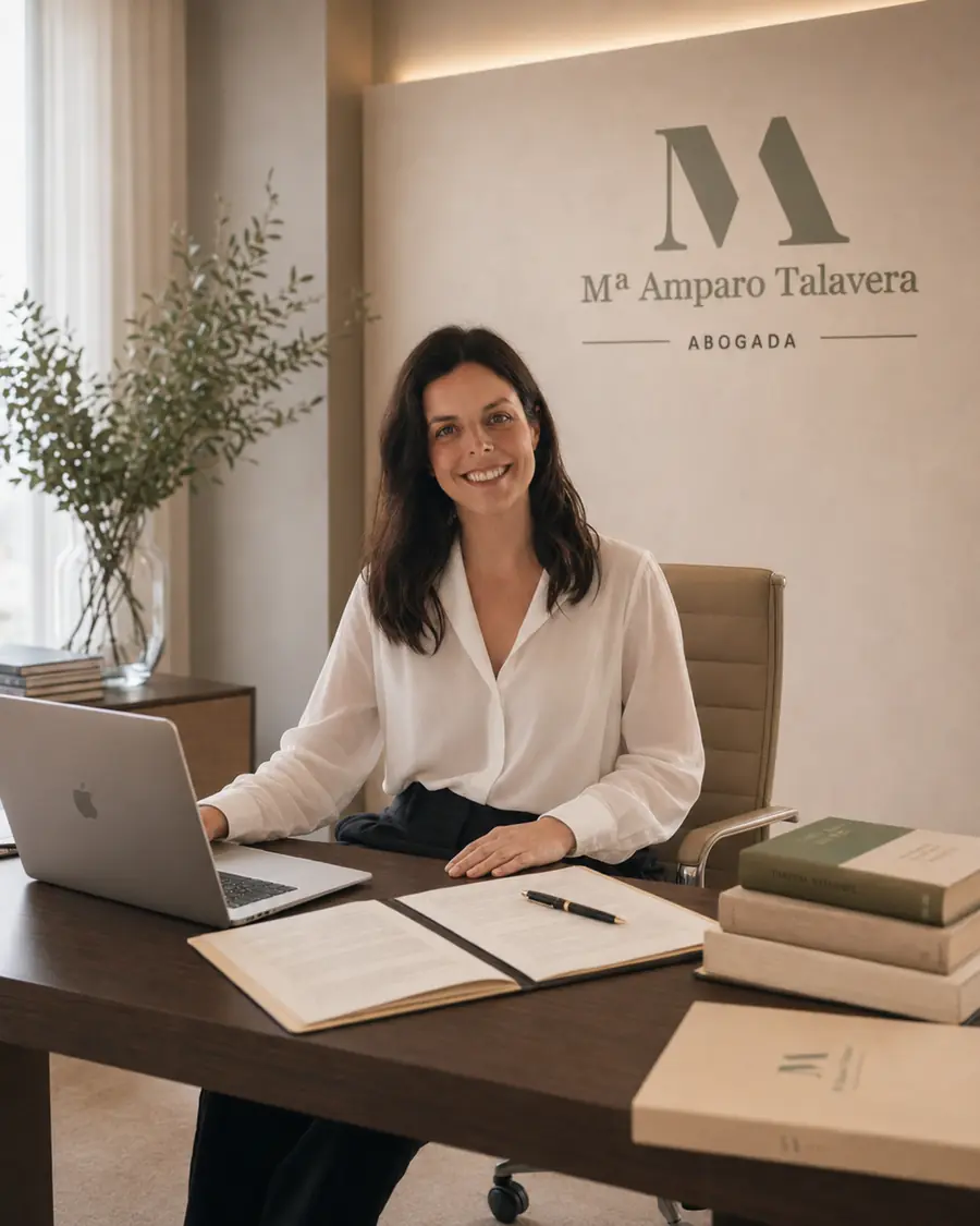 Mª Amparo Talavera, abogada, en su despacho de Algemesí